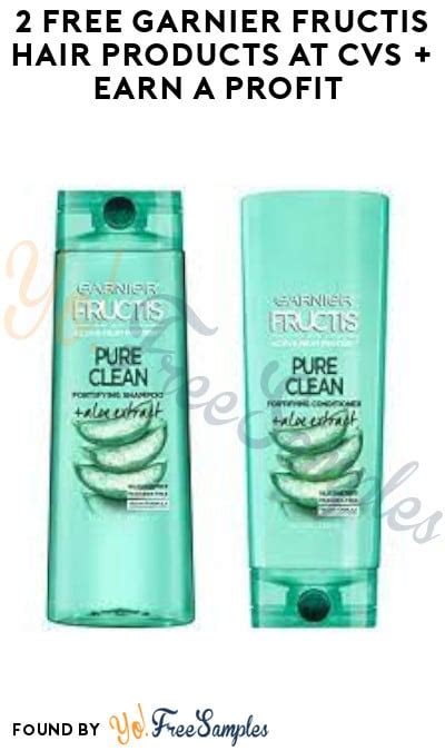 2 FREE Garnier Fructis Hair Products At CVS Earn A Profit Account