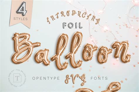 Foilballoon Color Bitmap Font By Evlogiev Creative Products