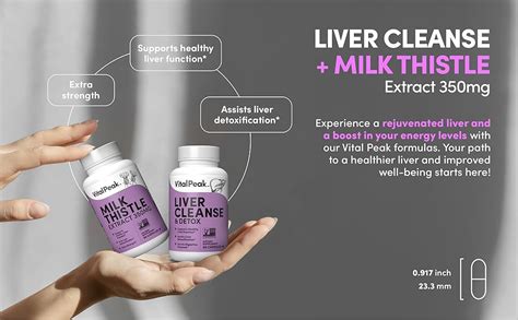 Vital Peak Liver Cleanse Detox And Repair And Milk Thistle