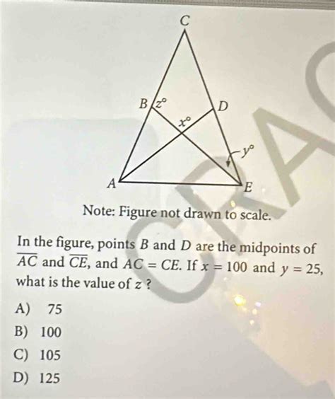 Solved Note Figure Not Drawn To Scale In The Figure Points B And D