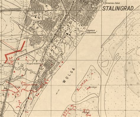 Stalingrad German 1942 Battle Map – Battle Archives