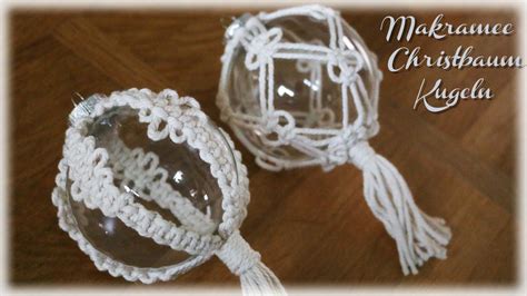 Makramee Christbaumkugeln Diy Macrame Christmas Ball Ornaments