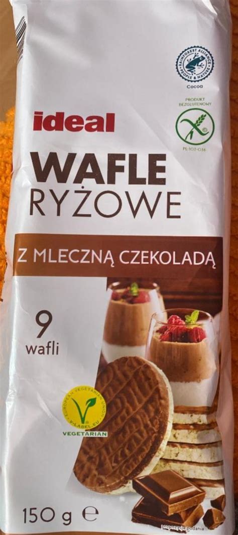 Wafle Ry Owe Z Mleczn Czekolad Ideal Kalorie Kj I Warto Ci