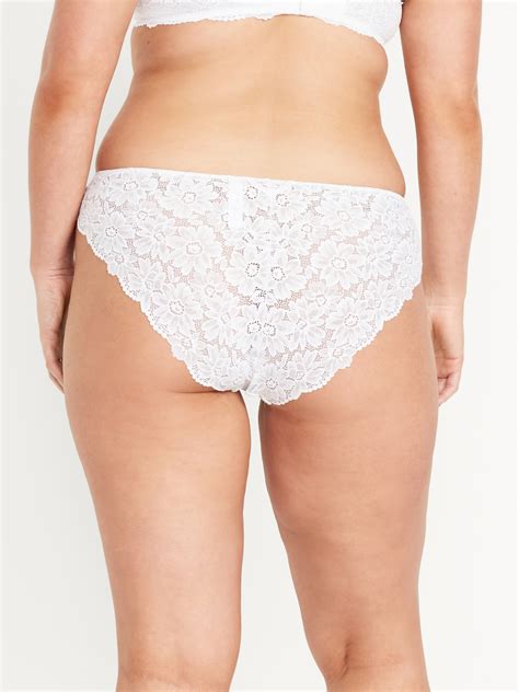 Mid Rise Lace Bikini Underwear Old Navy
