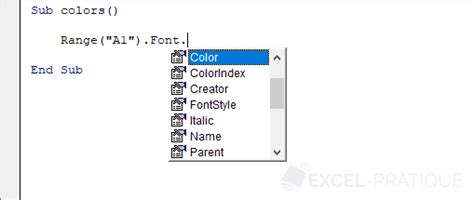 Vba Course Colors