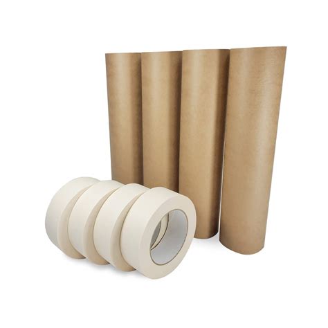 Idl Packaging Masking Paper And Tape Set X Yards Brown Masking