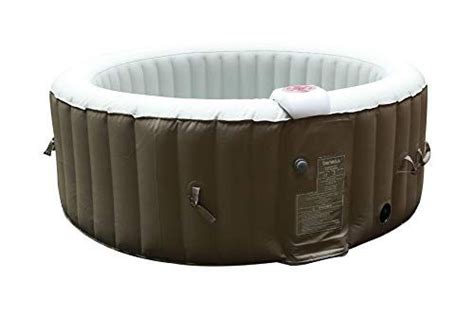 Spa Gonflable Portable BeneoSpa Bain à remous Marron Blanc Spa