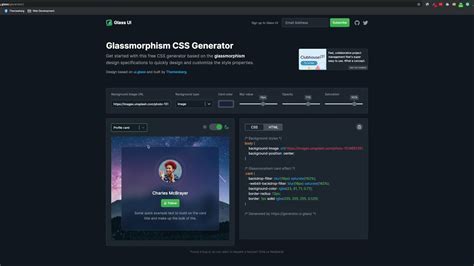 Glassmorphism Css Generator Youtube