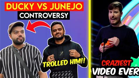 Ducky Bhai Vs Irfan Junejo Controversy The End Mrbeast Crazy Video