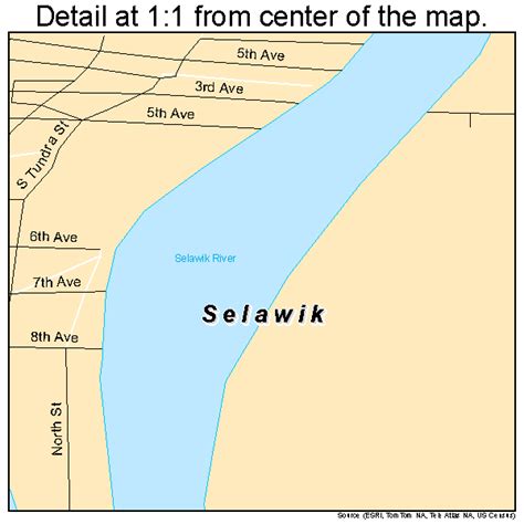 Selawik Alaska Street Map 0268230