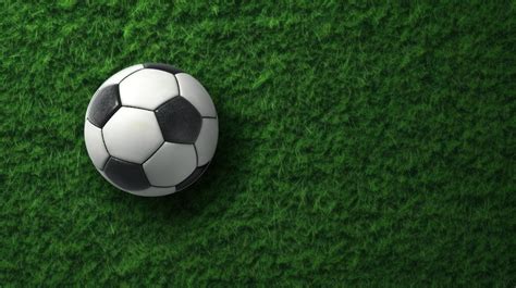 Vector Illustration Of Soccer Ball Placed In The Corner Of A Soccer Field Surrounded By Vibrant