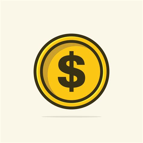 Dollar coin vector illustration 16820927 Vector Art at Vecteezy