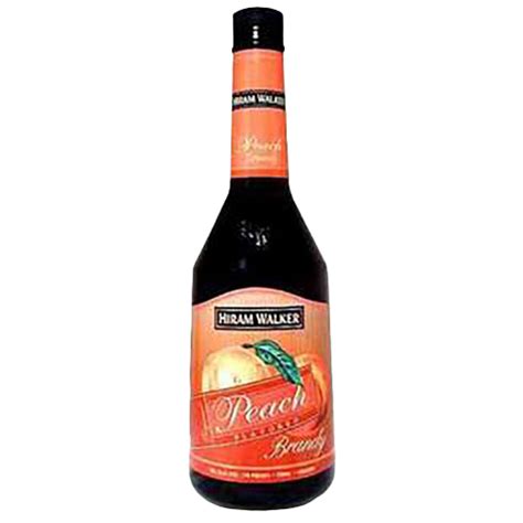 Hiram Walker Peach Brandy Ml Villa Market