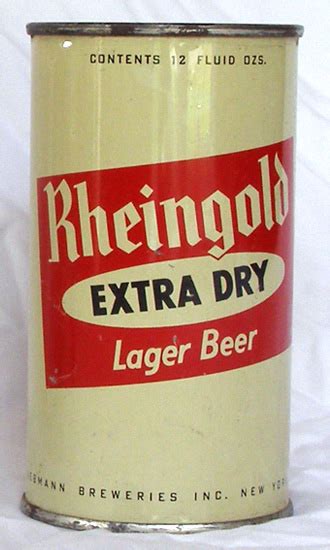 Rheingold Beer Vintage Flat Top Beer Can from Vintagecans.com