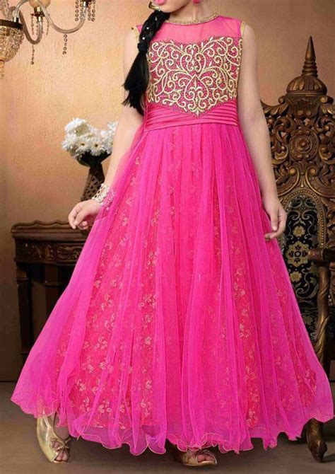 Latest Long Frock Design Collection 2017 2018 Kid Girls Teenager