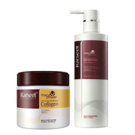 Karseell Collagen Hair Treatment Deep Repair Conditioning All Hair Types Argan Oil Shampoo Deep