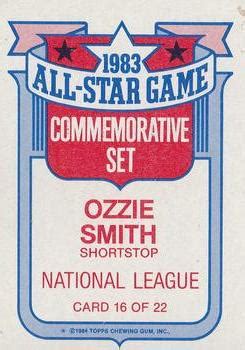 Topps Glossy All Stars Ozzie Smith Trading Card Database