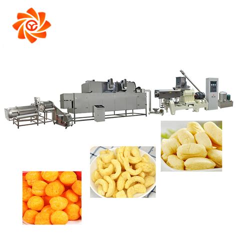 Puffed Corn Snacks Machine Puff Food Extruder Rice Puffing Production