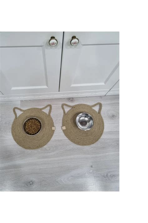 İP EV DEKOR Kedi Ve Küçük Irk Köpekler Için Beslenme Paspası 2 li 28x28