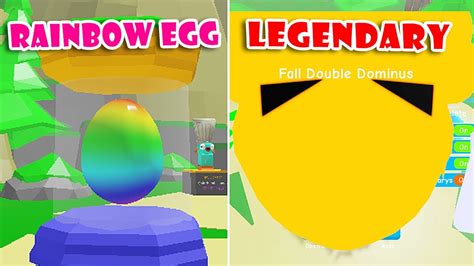 New Rainbow Egg 2 Robux Pet Update And Legendary Fall Dominus In Oofing