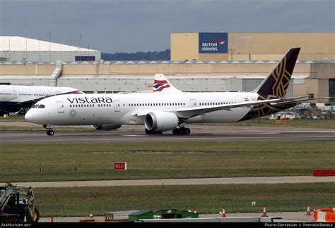 Aircraft Photo Of Vt Tsd Boeing Dreamliner Vistara