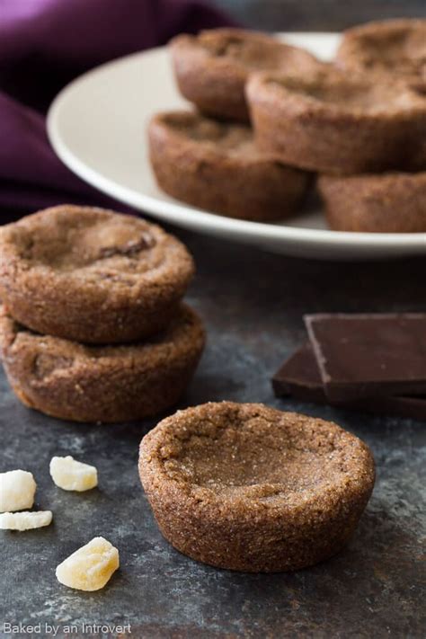 Soft Chewy Double Ginger Molasses Cookies With Bits Of Crystallized