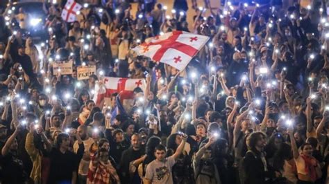 Tbilisi Rocked By Clashes Over Foreign Influence Bill For Third