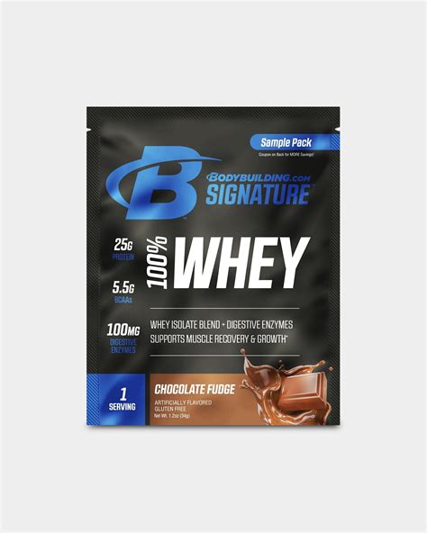 Bodybuilding.com Signature 100% Whey Protein Powder Sample Pack