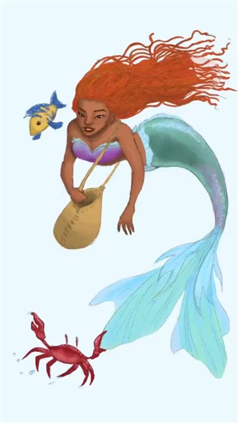 Pin By Anna Lausman On Disney Mermaid Art Disney Fan Art Little