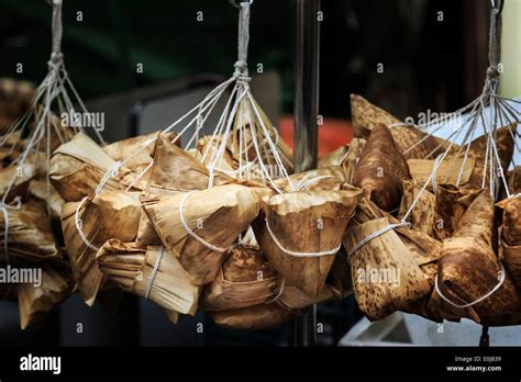 Hanging rice dumplings Stock Photo - Alamy