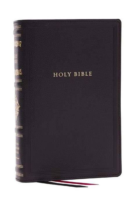 RSV Personal Size Bible with Cross References, Black Leathersoft, Thumb