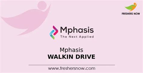 Mphasis Walkin Drive For Non Voice In Pune