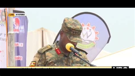 CDF Gen Muhoozi Kainerugaba Live Kyotera Speechi YouTube