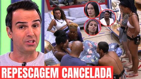 BBB23 REPESCAGEM CANCELADA PRODUÇÃO CHAMA AGORA TODOS NA SALA APÓS