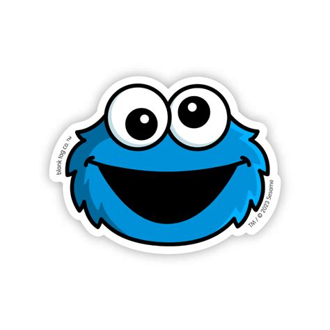 The Cookie Monster Face Sticker | Blank Tag Co. | Reviews on Judge.me