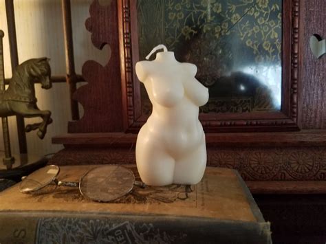 Curvy Full Figure Goddess Nude Torso Candle Naked Venus Etsy