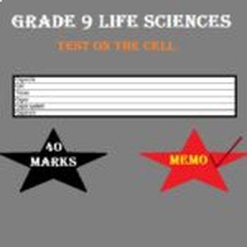 Grade Life Sciences Test On The Cell Memorandum With Marks