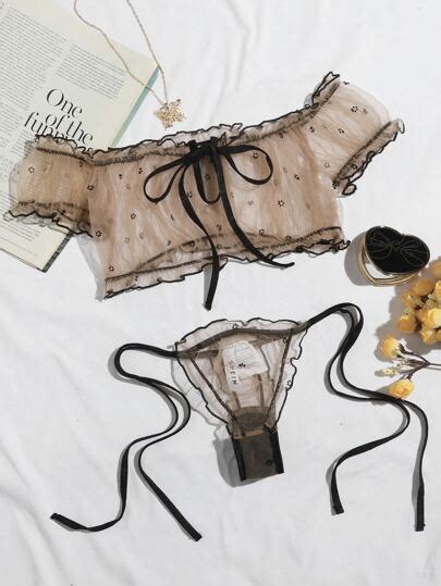 Ensemble De Lingerie En Tulle Avec Plis Votre Wishlist Sur Listy