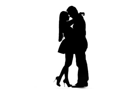 Hugging Couple Silhouette