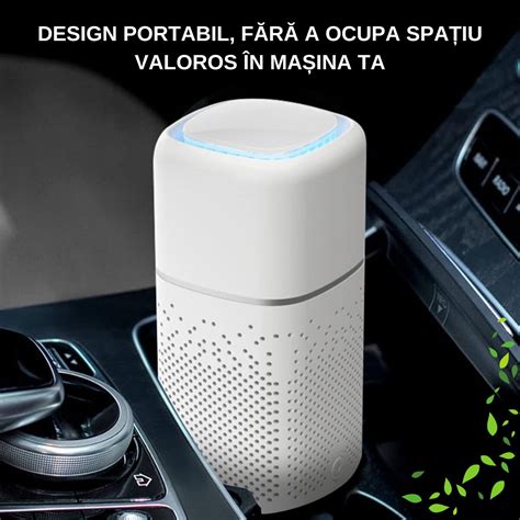 Purificator De Aer Auto Birou Intexxa Ionizare Negativa Filtru True