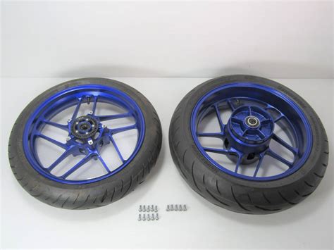 【未使用に近い】 新車外し！トレーサーtracer 9gt Spinforged Wheelヤマハ純正frホイールタイヤset！mt09