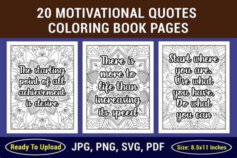 Motivational Quotes Coloring Page Graphic By Mehedi Hassan Creative