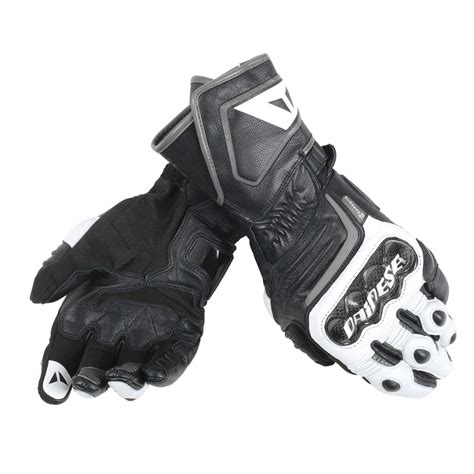 Carbon D1 Long Gloves Leather Motorcycle Gloves Dainese