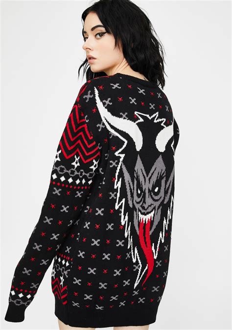 Killstar Krampus Knit Sweater Dolls Kill