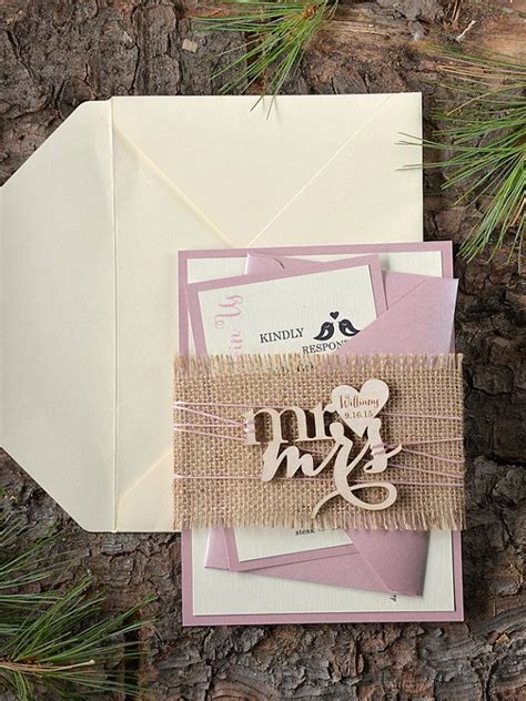 Custom Annonce Rustique Invitation Mariage Par Forlovepolkadots