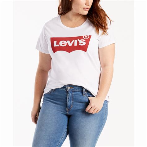 Camiseta Con Logotipo Levis Plus The Perfect Tee Blanco Levis Plus