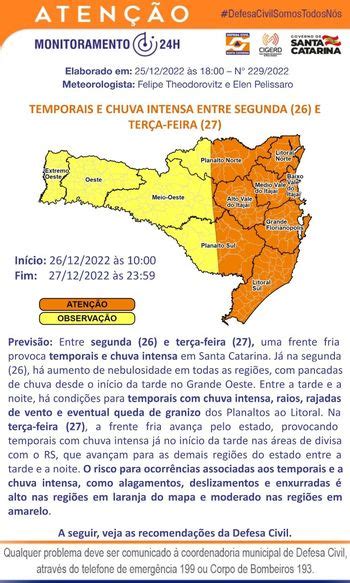 Frente Fria Traz Temporais E Possível Queda De Granizo Para Sc Nesta