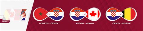 Croatia National Team Matches In Group F Football Competition