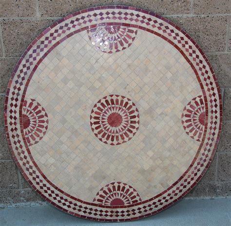 Moroccan Vintage Mosaic Tile Dining Table Indoor Or Outdoor At 1stdibs