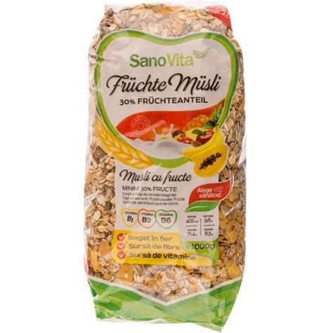 Sano Vita Musli Cu Fructe 1Kg